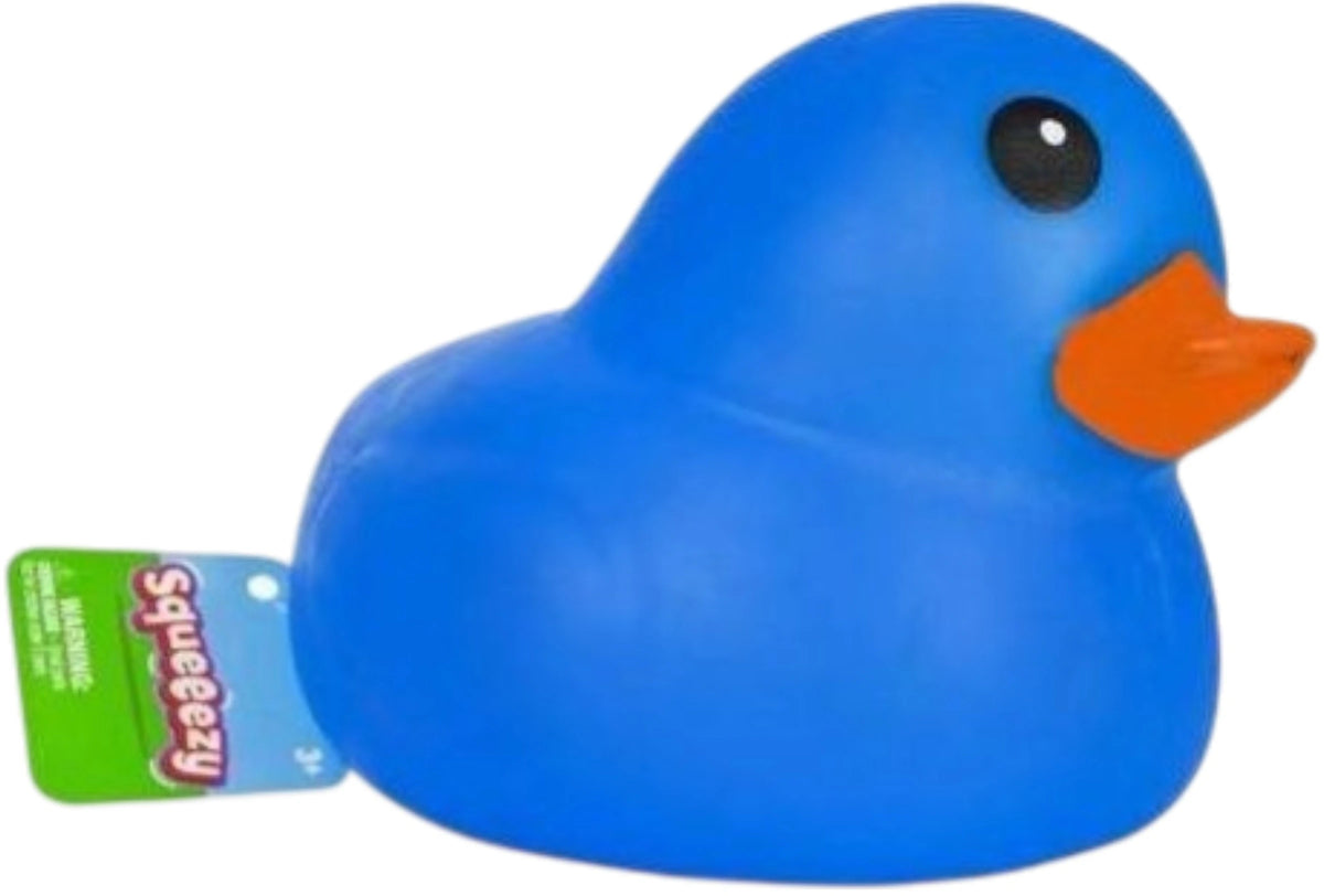 Sunny Days Entertainment Jumbo Squeezy Ducks Sensory Fidget Toy Blue