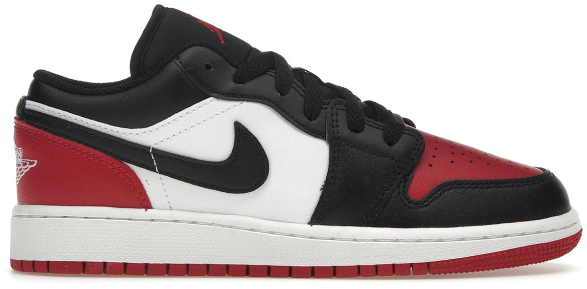 Jordan 1 Low Bred Toe 2.0 (GS) (NO BOX)