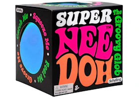 NeeDoh Mini Super Groovy Glob Squishy Fidget Toy Blue