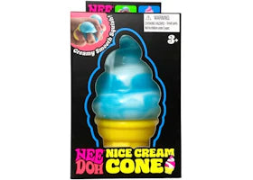 NeeDoh Nice Cream Ice Cream Cone Squishy Fidget Toy Blue