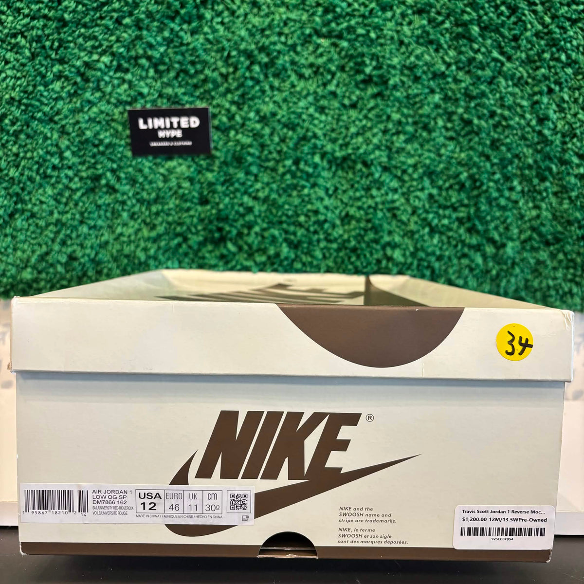 Travis Scott Jordan 1 Reverse Mocha (USED)
