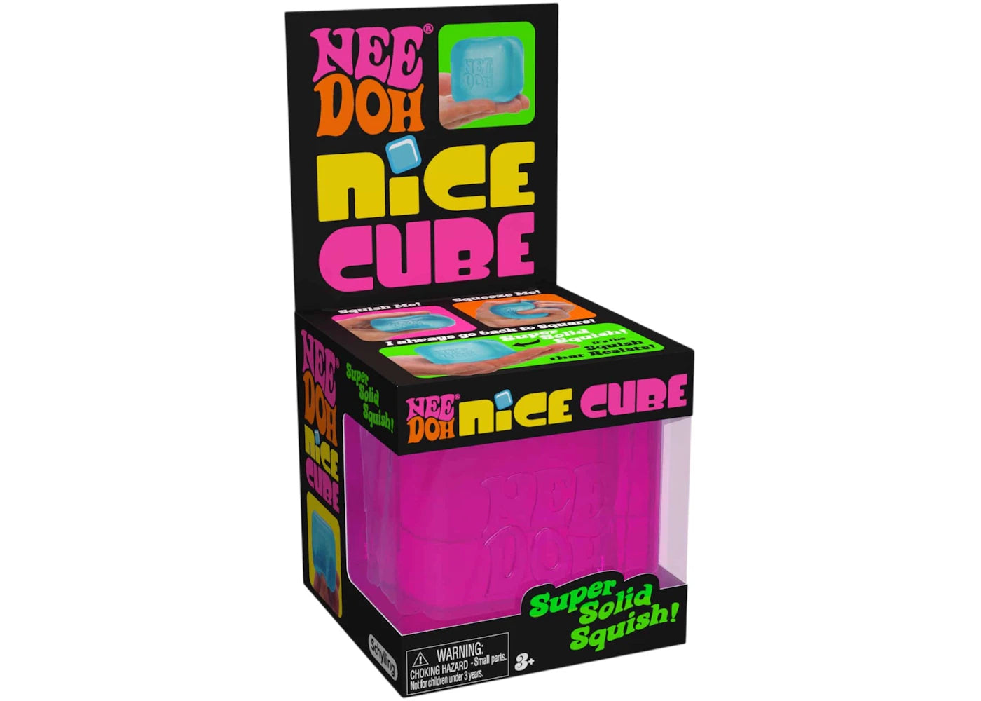 NeeDoh Nice Cube Squishy Fidget Toy Pink