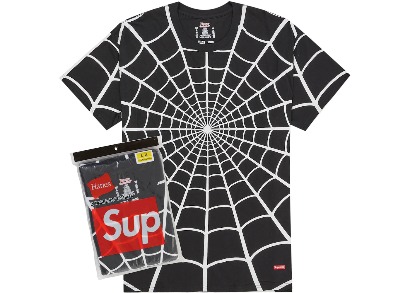 Supreme Hanes Spider-Man Tagless Tees (Single Tee)