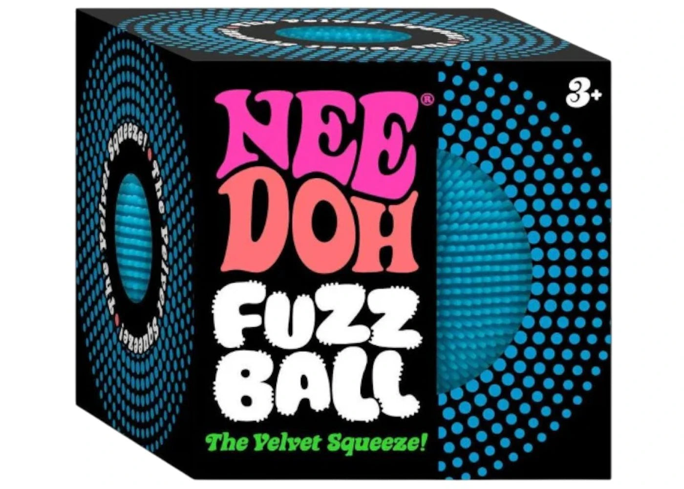 NeeDoh Fuzzball Squishy Fidget Toy Blue