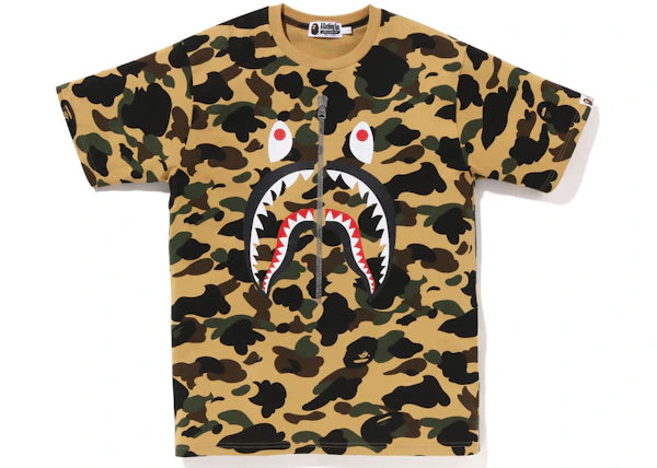 BAPE 1st Camo Shark Tee (SS23) Yellow