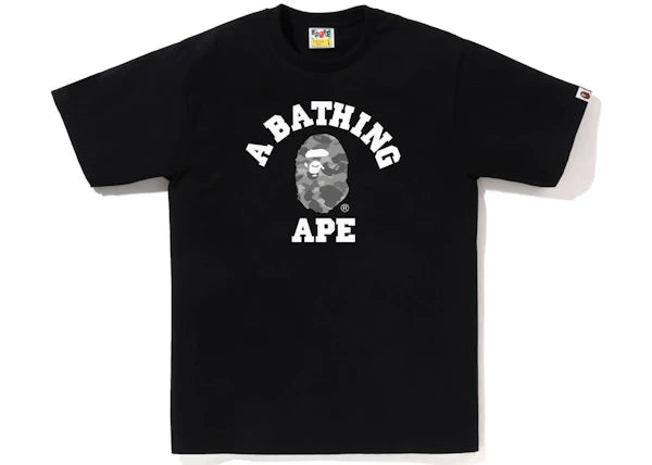 BAPE Honeycomb Camo College Tee Black/Grey