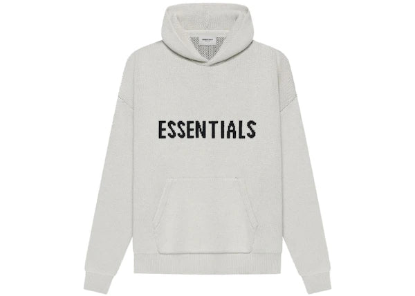 Fear of God Essentials Knit Pullover Hoodie (SS21) Light Heather Oatmeal