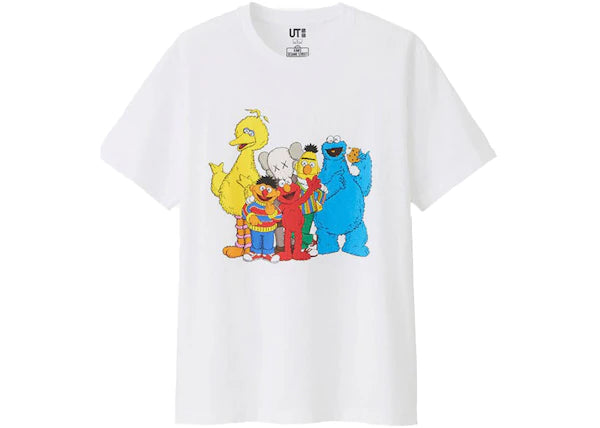 KAWS x Uniqlo x Sesame Street Group #2 Tee White