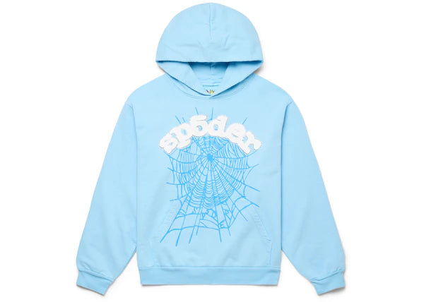Sp5der Web Hoodie Sky Blue