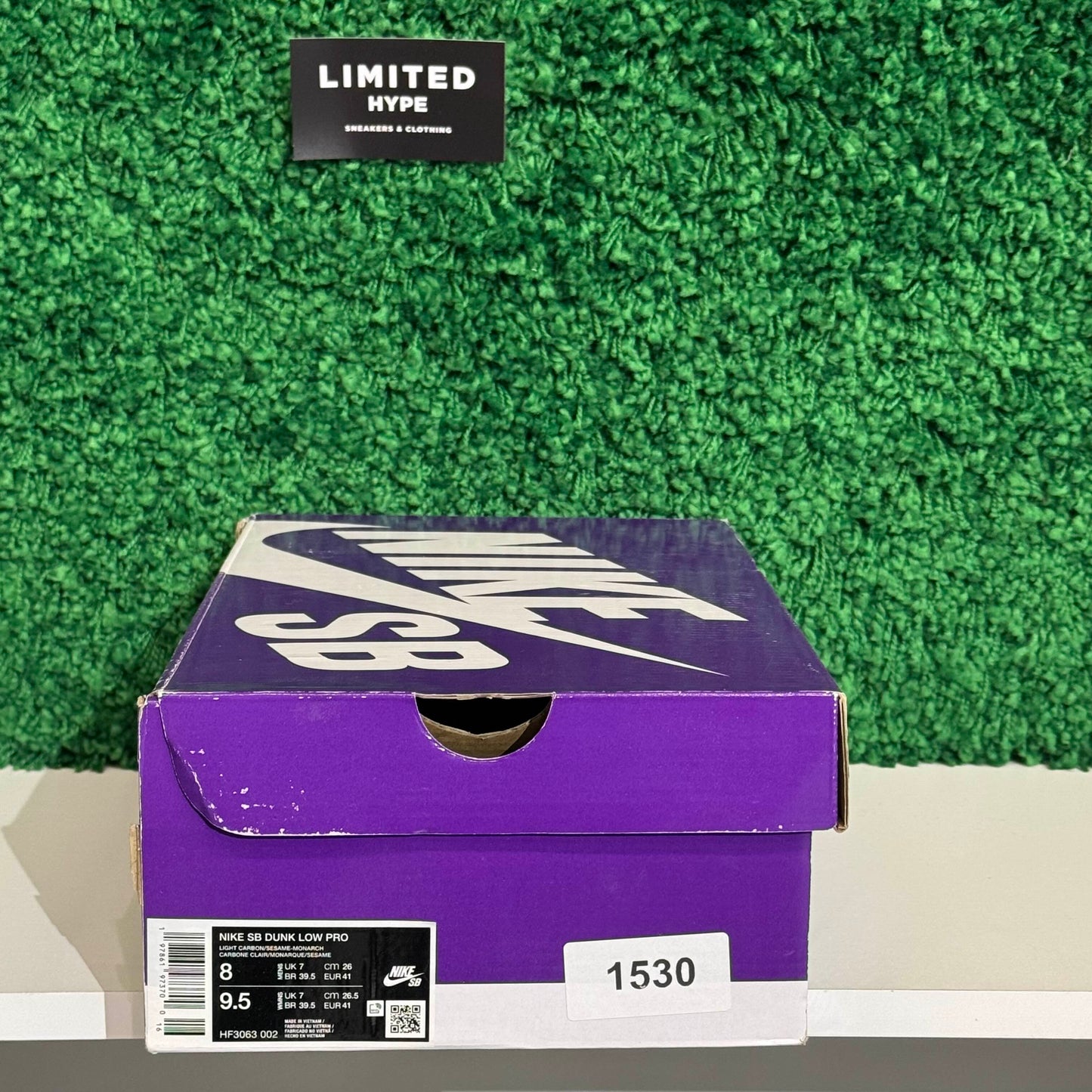 Nike SB Dunk Low Light Carbon Monarch (USED)