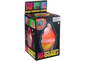 NeeDoh Nice Cream Ice Cream Cone Squishy Fidget Toy Orange