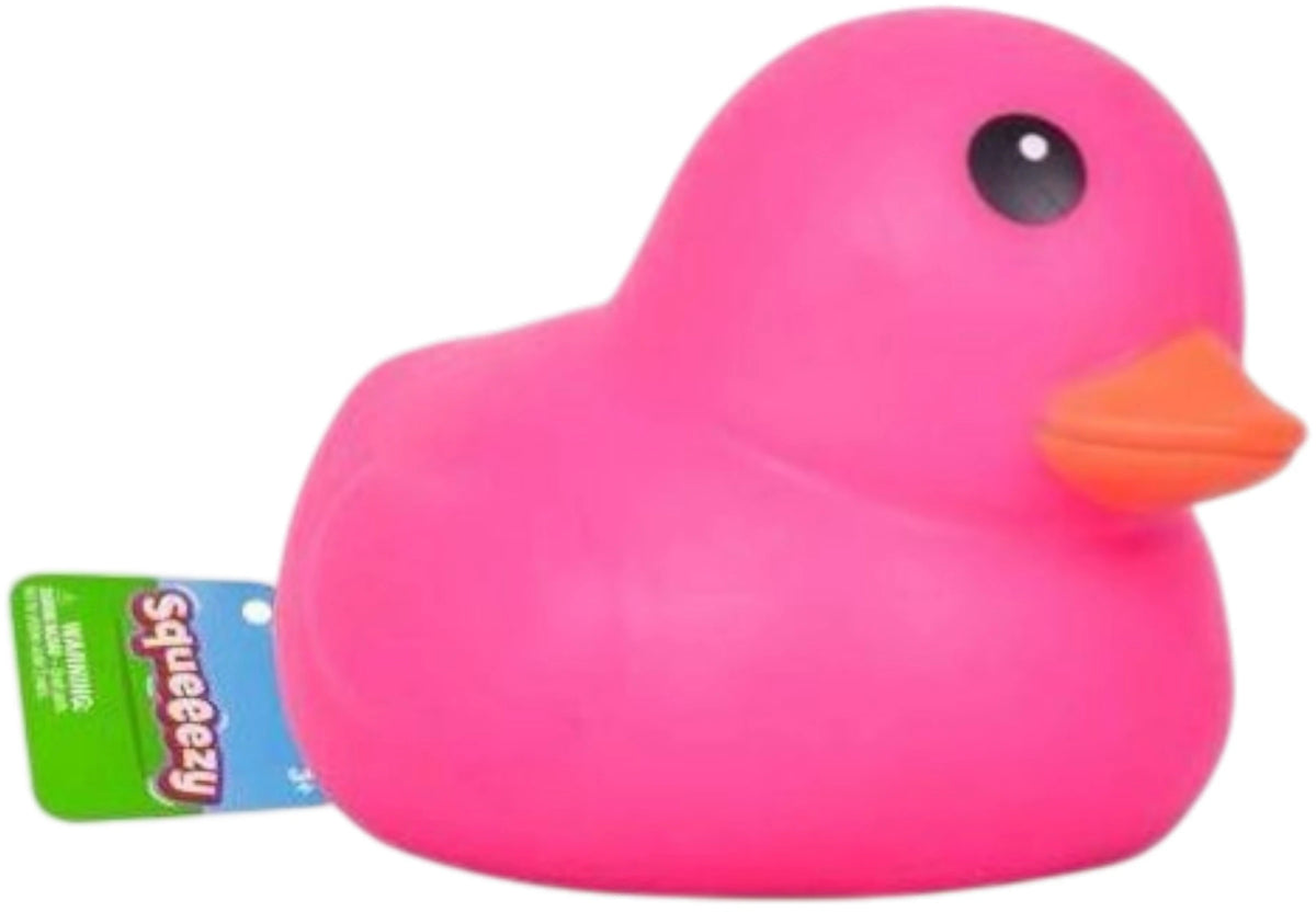 Sunny Days Entertainment Jumbo Squeezy Ducks Sensory Fidget Toy Pink