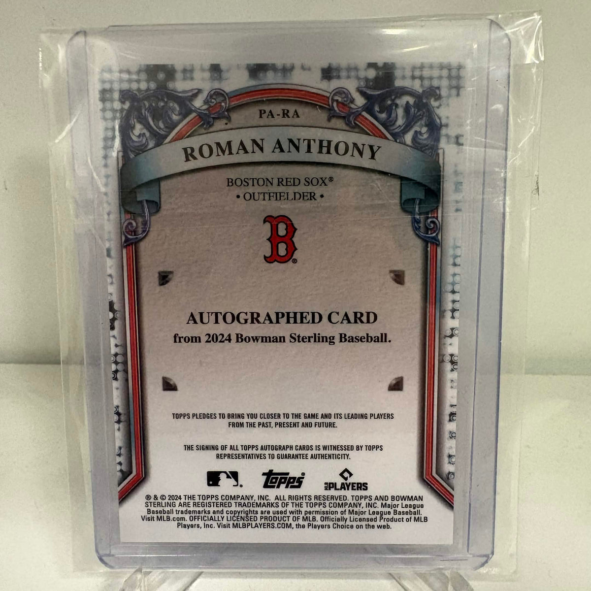 2024 Bowman Sterling Prospect Autographs Roman Anthony