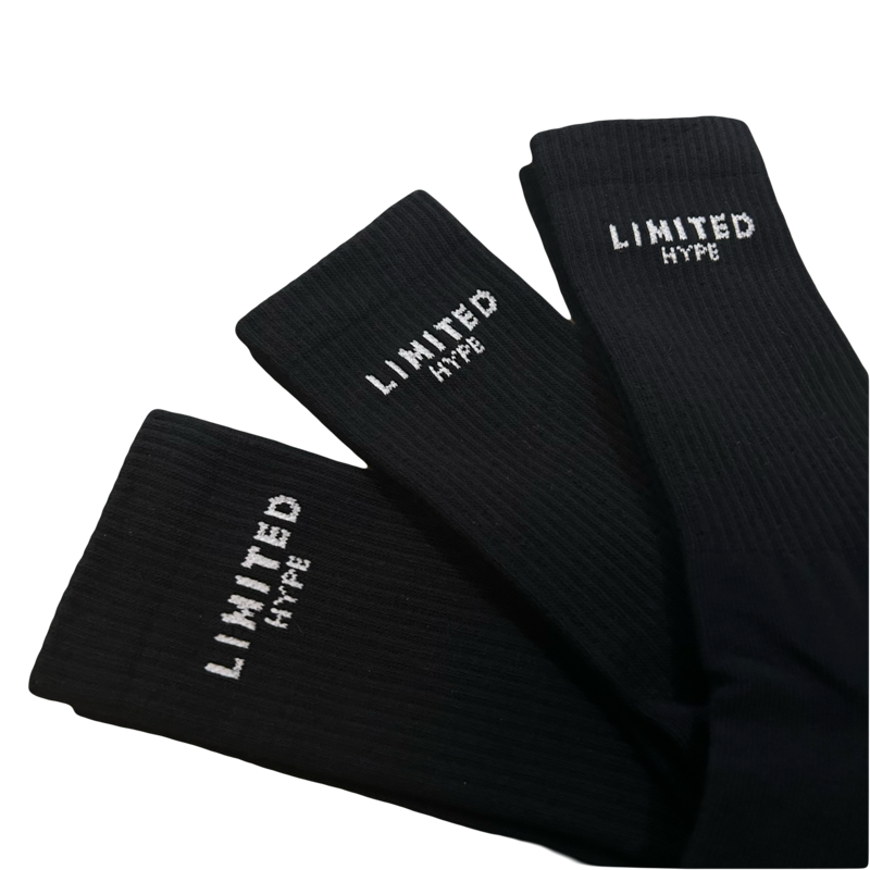 Limited Hype Socks Black (3 Pack)