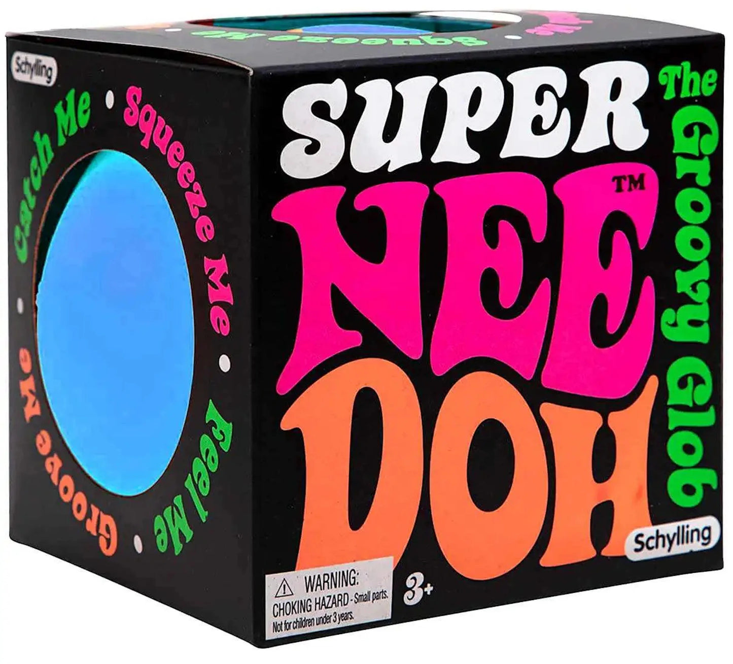 NeeDoh Super Groovy Glob Squishy Fidget Toy Blue