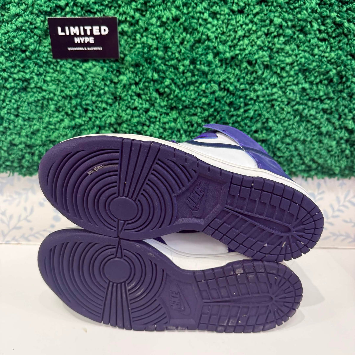 Nike Dunk High Electro Purple Midnight Navy (GS) (USED)