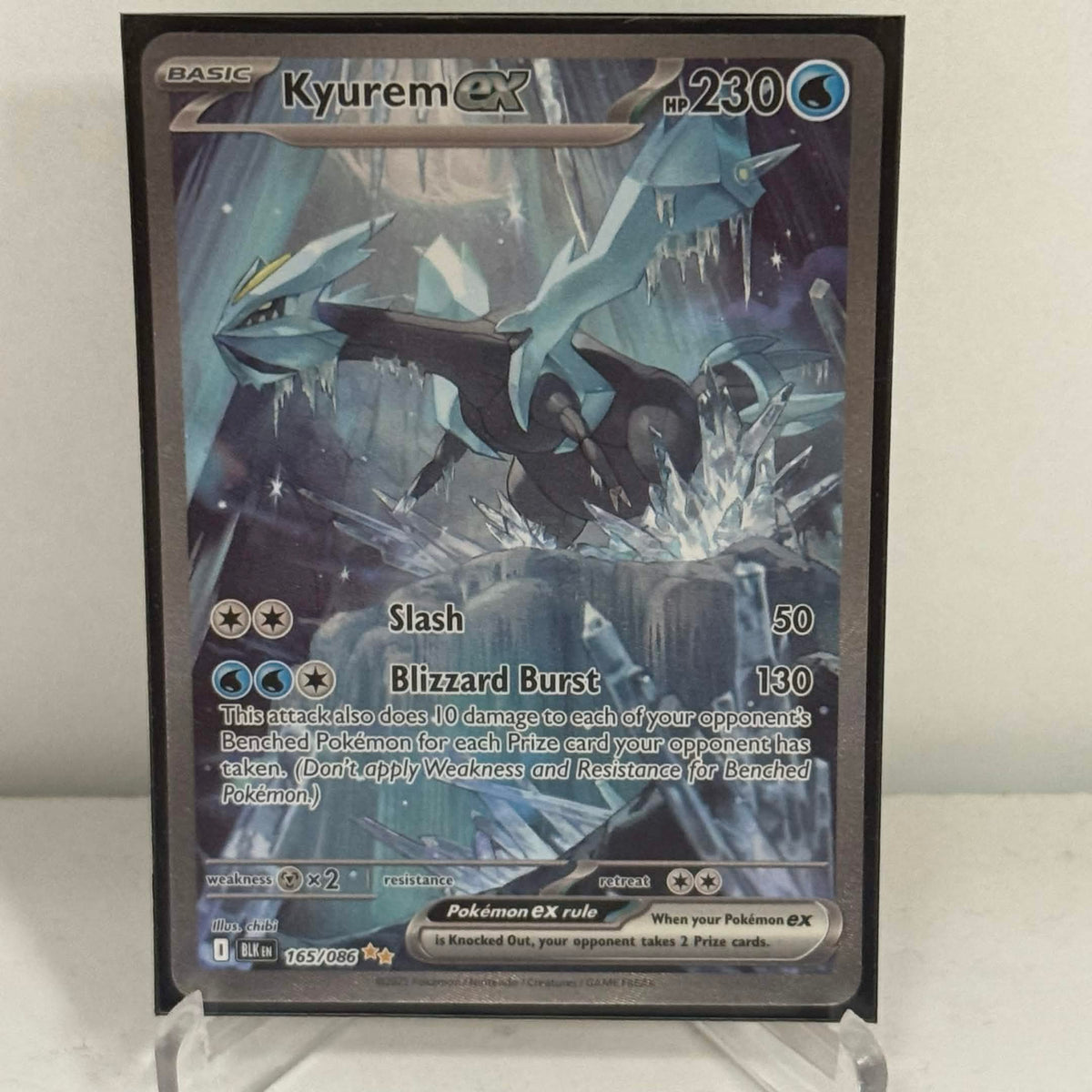 Pokemon 2025 Kyurem EX Black Bolt 165/086 Mint