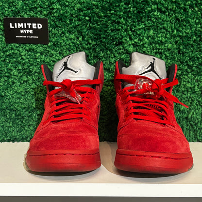 Jordan 5 Retro Red Suede (USED, NO BOX)