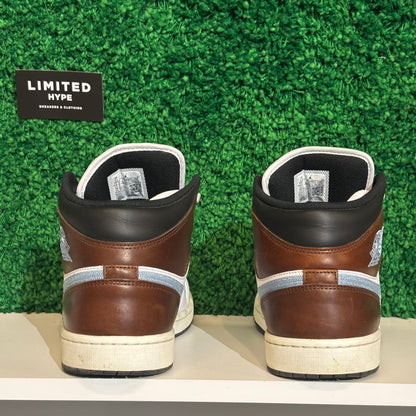 Jordan 1 Mid SE Brown Blue Grey (USED)