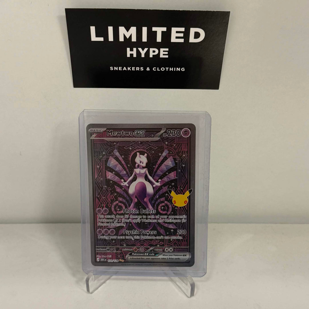 Pokemon Mewtwo Ex 30th Celebration #151/128
