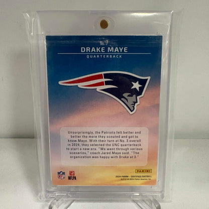 2024 Panini Certified Football "Franchise Foundations" Drake Maye rookie insert card