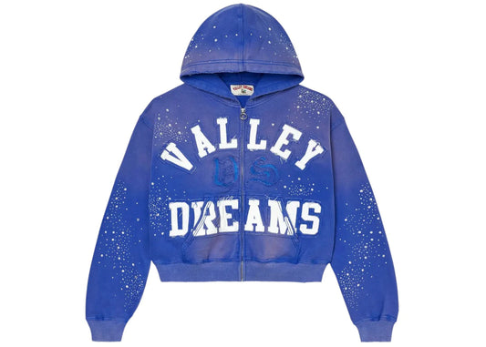 Vale Forever Classico Zip Up Hoodie Sapphire