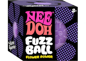 NeeDoh Flower Power Fuzz Ball Squishy Fidget Toy Purple