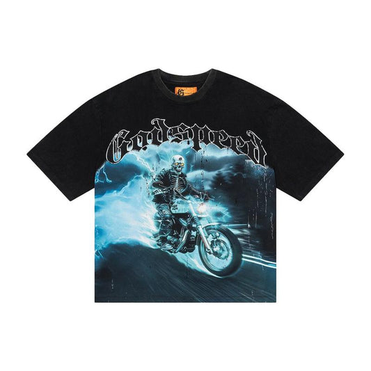 Godspeed New York Blu Flame Tee