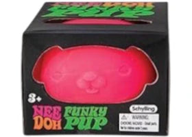 NeeDoh Funky Pup Squishy Fidget Toy Pink