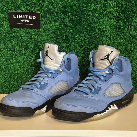 Jordan 5 Retro UNC University Blue (USED, NO BOX)