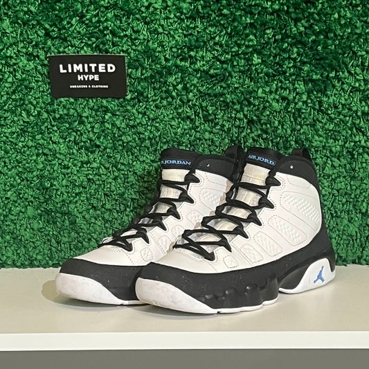 Jordan 9 Retro University Blue (GS) (USED NO BOX)