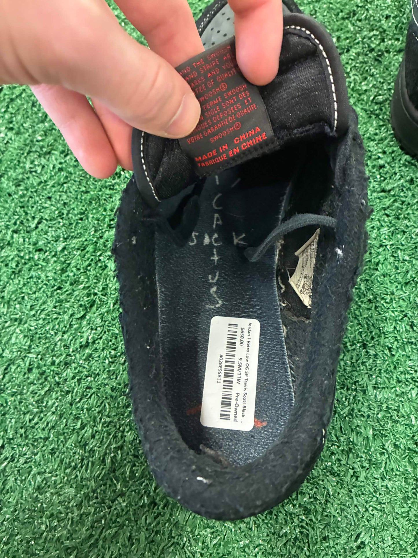 Jordan 1 Retro Low OG SP Travis Scott Black Phantom (USED)