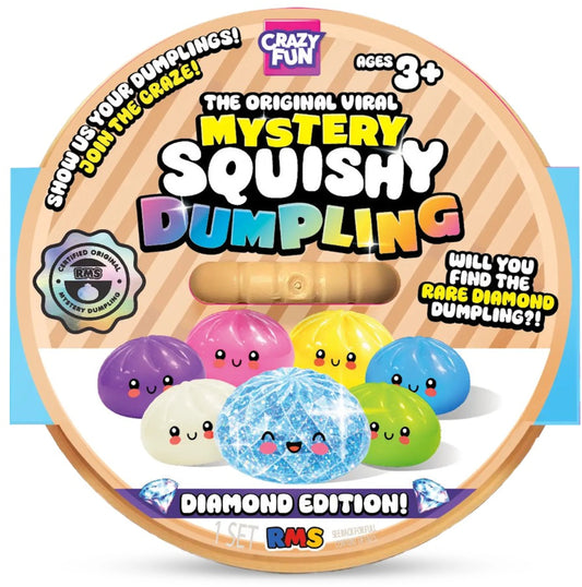 Squishy Bun The Original Viral Mystery Squishy Dumpling (Diamond Edition) Blind Box