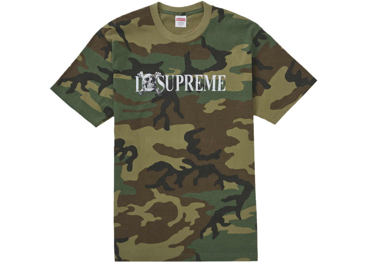 Supreme Skull Tee Woodland Camo
