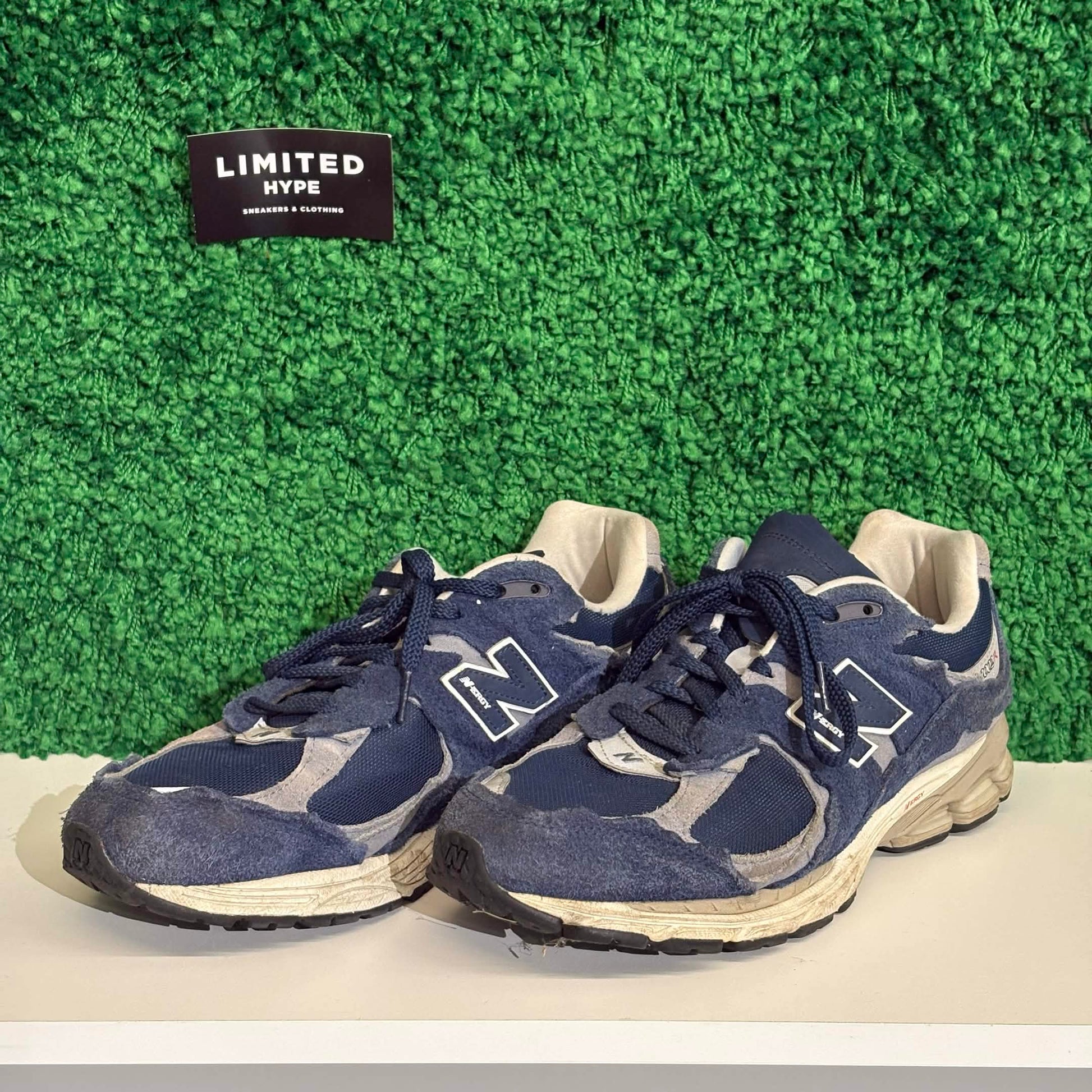 New Balance 2002R Protection Pack Navy Grey (USED, NO BOX)
