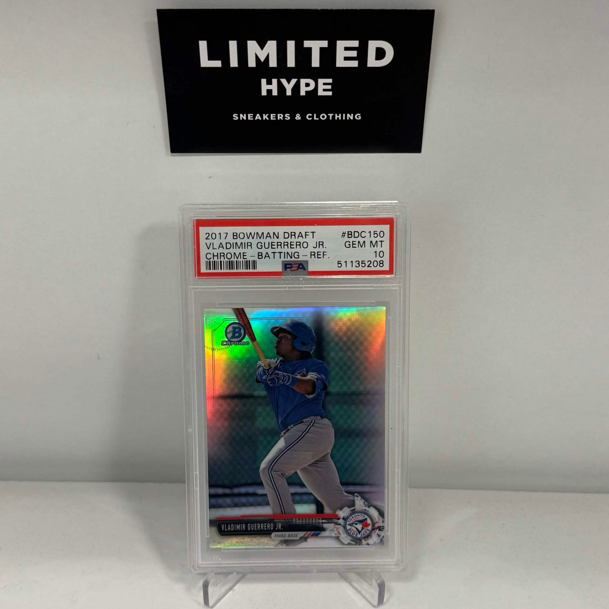 Bowman Draft Vladimir Guerrero Jr. Chrome Refractor (PSA10)