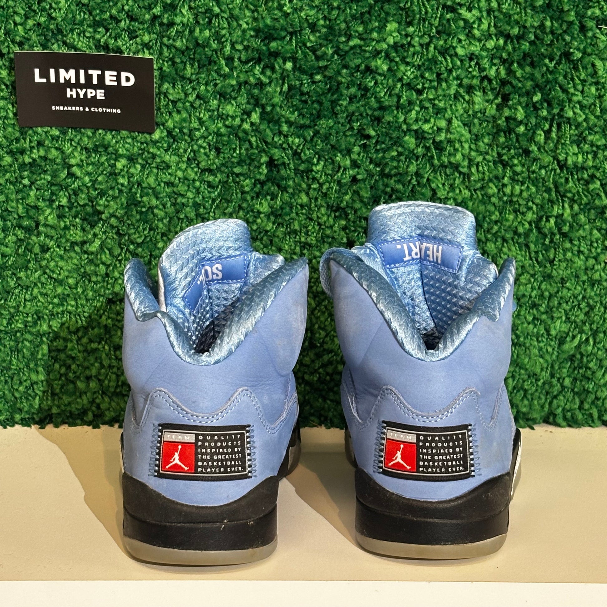 Jordan 5 Retro UNC University Blue (USED, NO BOX)