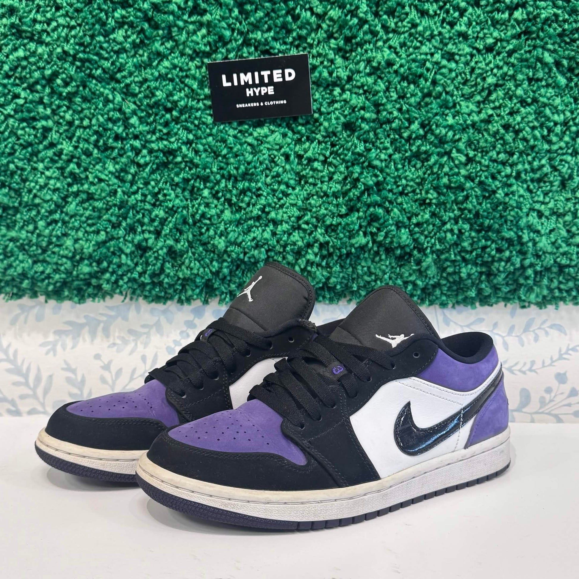 Jordan 1 Low Court Purple (USED, NO BOX)