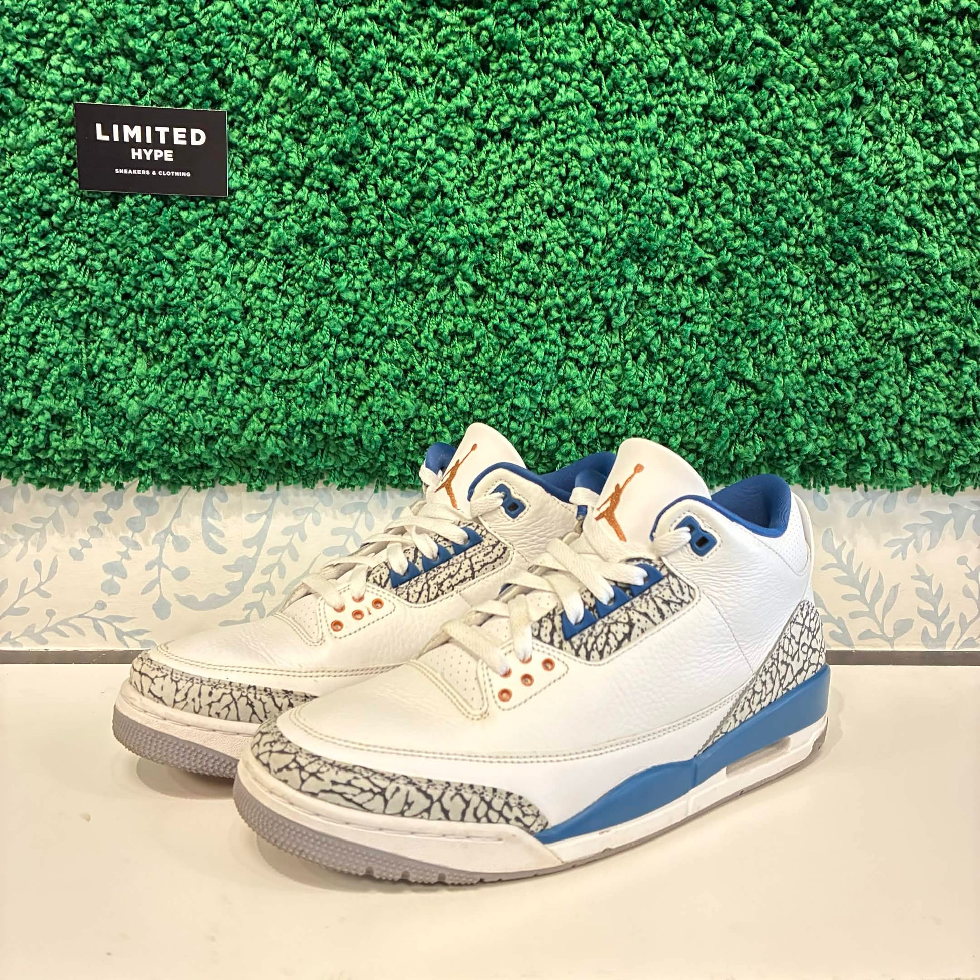 Jordan 3 Retro Wizards (USED, NO BOX)