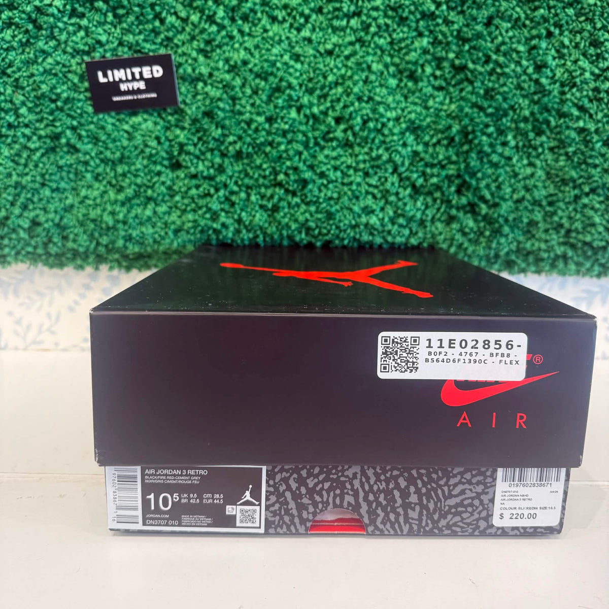 Jordan 3 Retro OG Black Cement (2024) (USED)