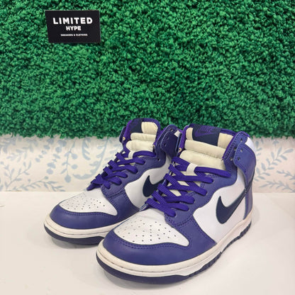 Nike Dunk High Electro Purple Midnight Navy (GS) (USED)