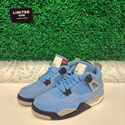 Jordan 4 Retro University Blue (GS) (USED, NO BOX)