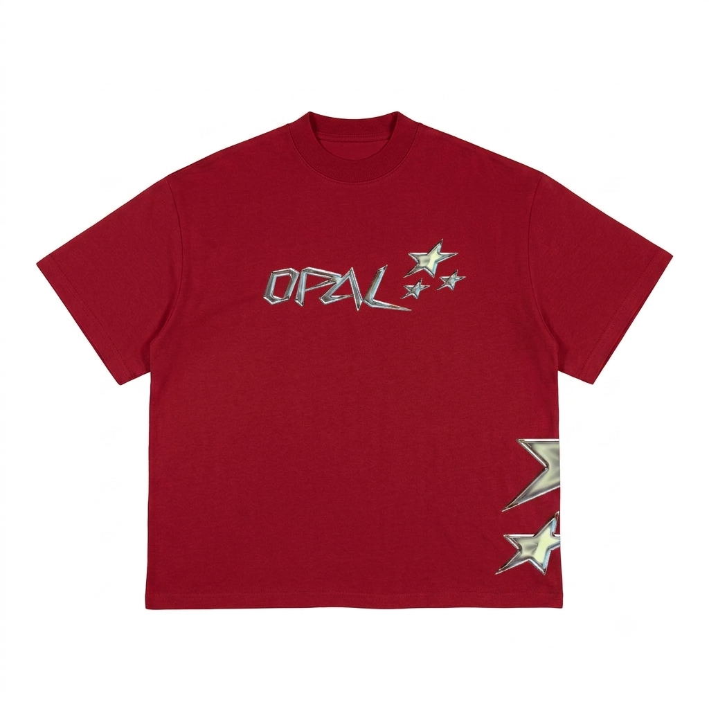 Opal Supply Chrome Star Tee Red