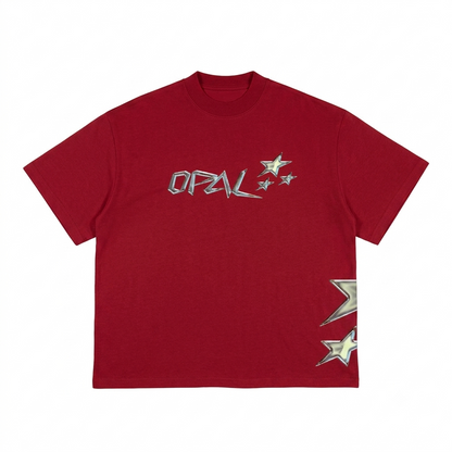 Opal Supply Chrome Star Tee Red
