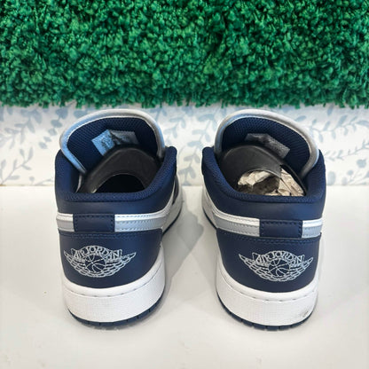 Jordan 1 Low Midnight Navy Wolf Grey (GS) (USED)