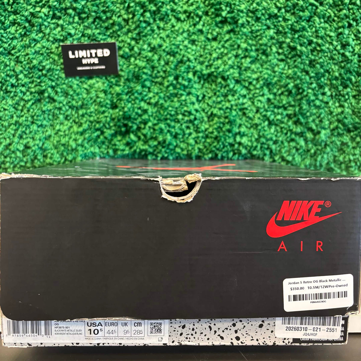 Jordan 5 Retro OG Black Metallic Reimagined (USED)
