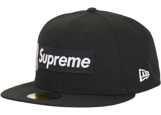 Supreme x New Era Breast Cancer Awareness Box Logo Fitted Hat Black