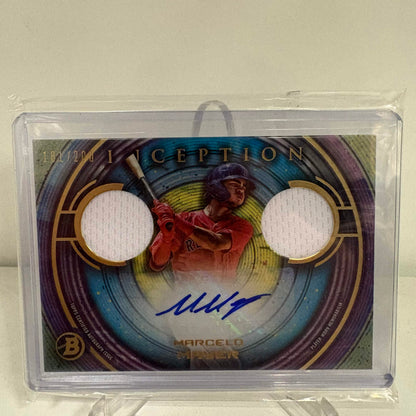 2022 Bowman Inception Autograph Dual Relics Marcelo Mayer