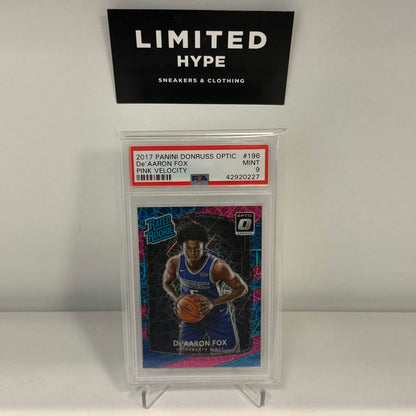 2017 Panini Donruss Optic De'Aaron Fox Pink Velocity (PSA9)