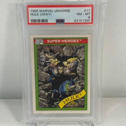 1990 HULK (GRAY) MARVEL UNIVERSE #159 (PSA8)